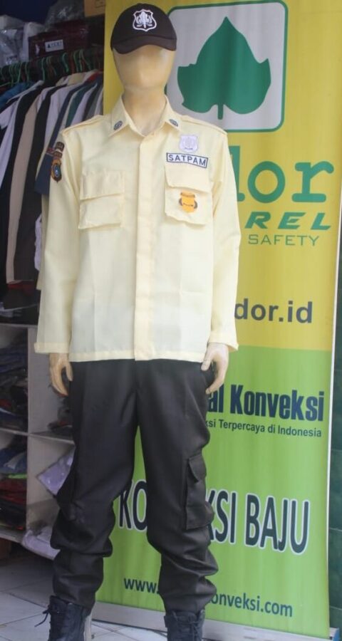 1 STEL BAHAN GABARDINE SERAGAM PDL SATU SATPAM