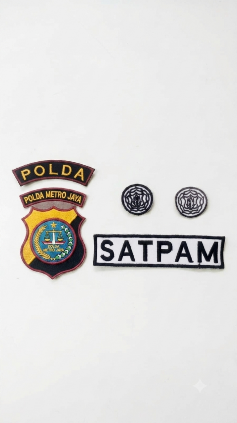 Atribut bordir + Atribut Dasar Satpam/Security (Copy)