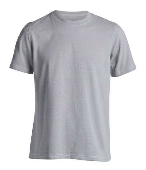 Kaos Polos Abu Muda O-neck Cotton Combed 24s