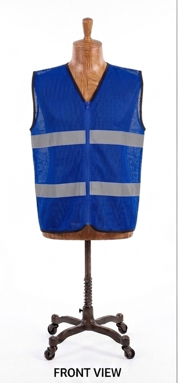 Rompi Safety Jaring Tebal Warna Biru Benhur