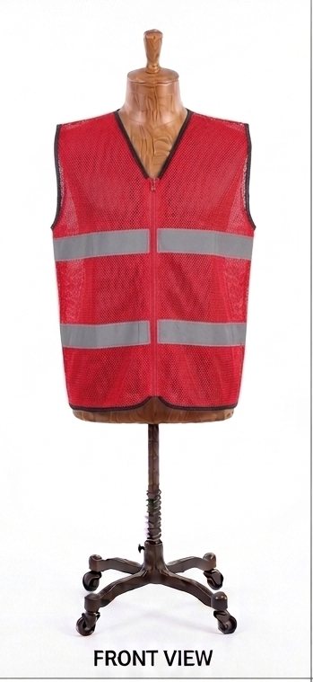 Rompi Safety Jaring Tebal Warna Merah
