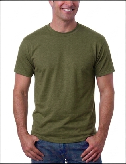 Kaos Polos Hijau Army O-neck Cotton Combed 24s
