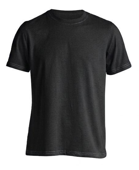 Kaos Polos Hitam O-neck Cotton Combed 24s