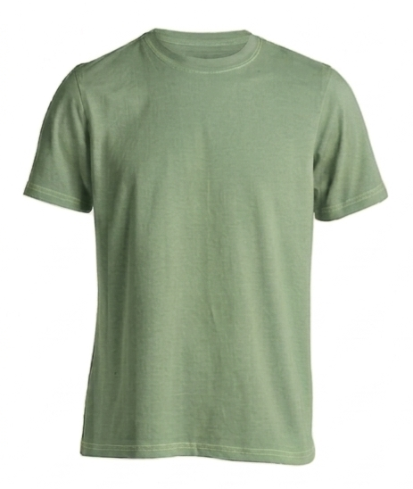 Kaos Polos Hijau Sage O-neck Cotton Combed 24s