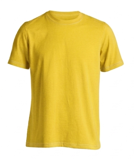 Kaos Polos Kuning Kenari O-neck Cotton Combed 24s