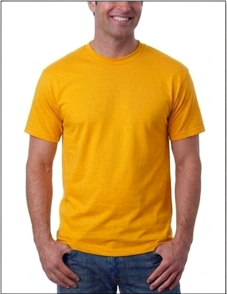 Kaos Polos Kuning O-neck Cotton Combed 24s