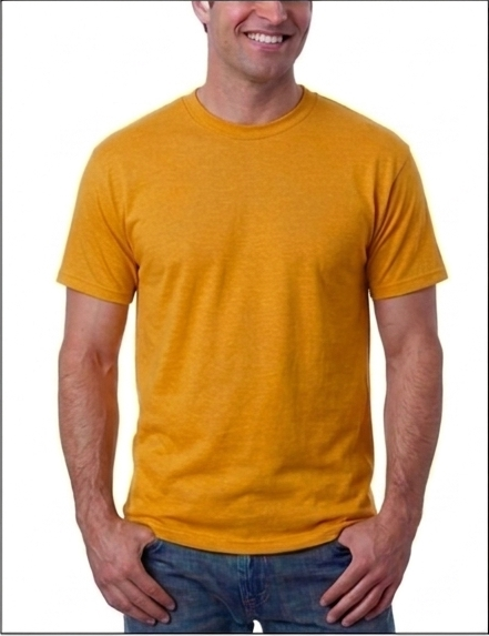 Kaos Polos Kuning Mustard O-neck Cotton Combed 24s