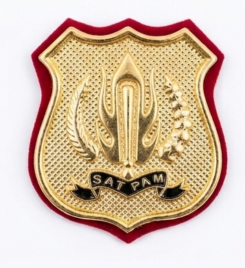 Lencana Pin Satpam - Kewenangan Satpam/Security Terbaru - Silver