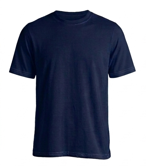 Kaos Polos Biru Dongker O-neck Cotton Combed 24s