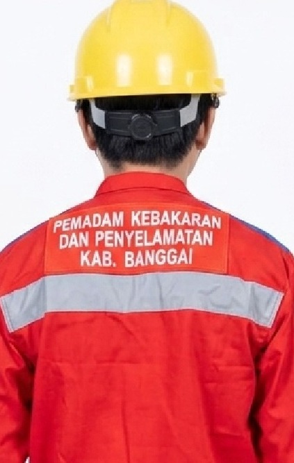 Custom Bordir DAMKAR 3 Sisi Satuan (NAMA+ PEMADAM+ BORDIR BELAKANG)