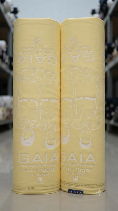 Kain Gaia Original Warna Krem Bahan Seragam Satpam Terbaru